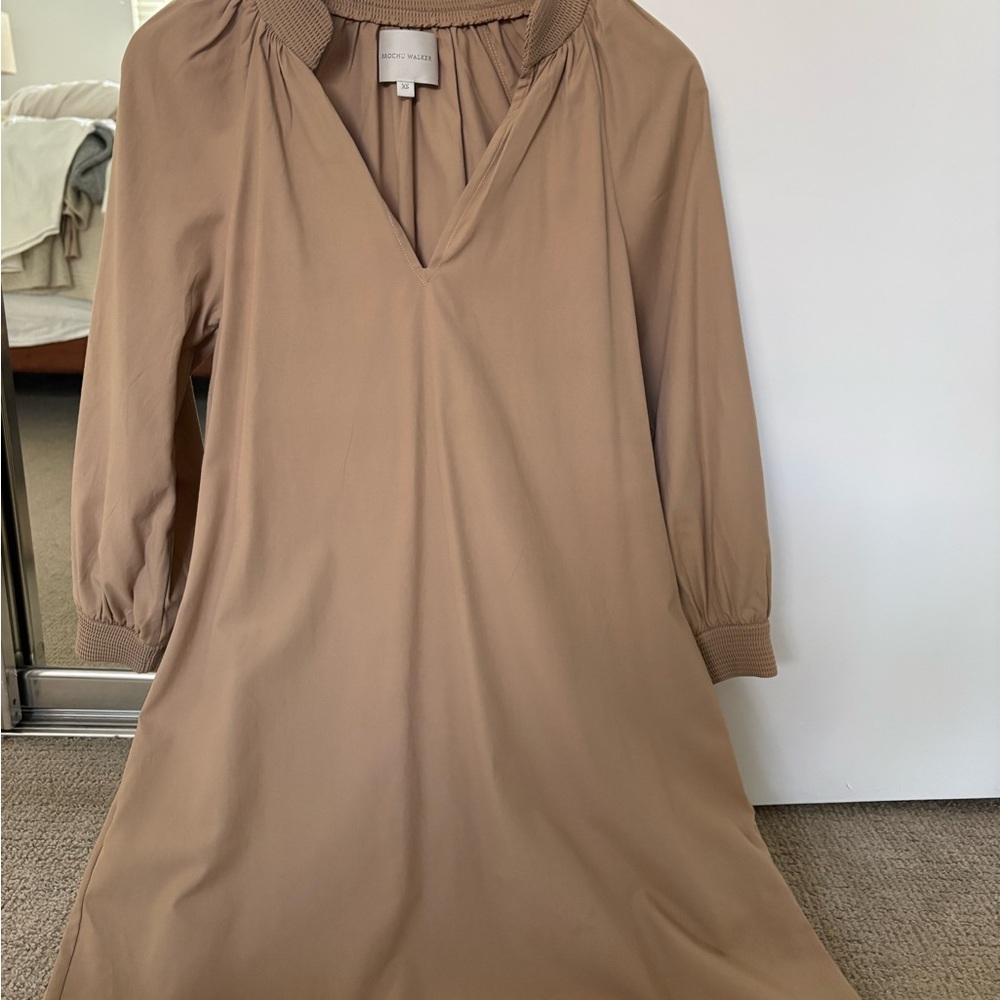 Brochu Walker Tan Long Sleeve Dress